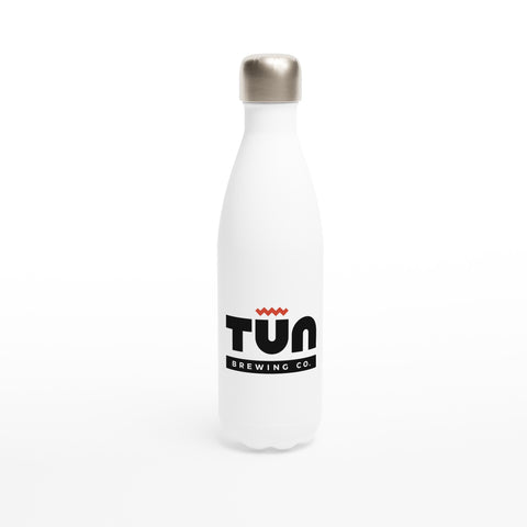 White 500mls Stainless Steel Water Bottle - Tūn Brewing Company