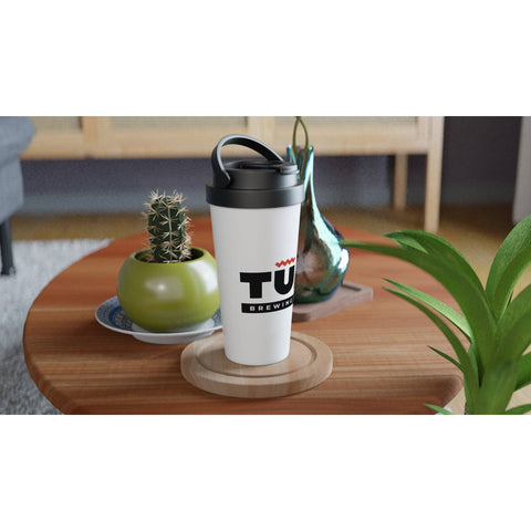 White Stainless Steel Travel Mug - Tūn Brewing Company