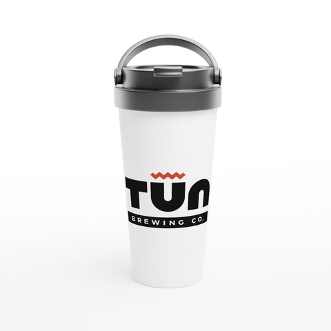 White Stainless Steel Travel Mug - Tūn Brewing Company