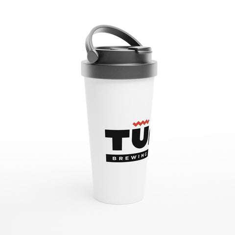 White Stainless Steel Travel Mug - Tūn Brewing Company