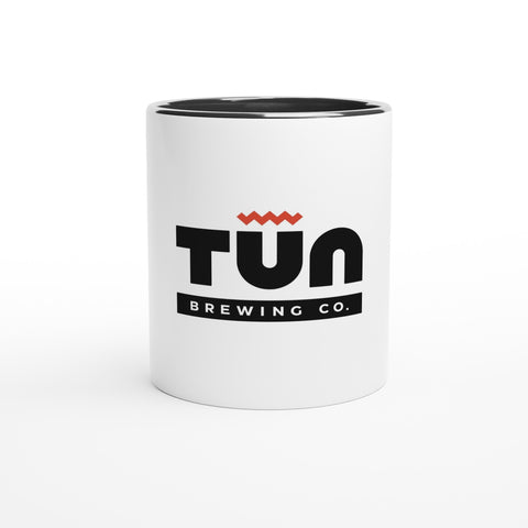 White Standard Ceramic Mug with Colour Inside - Tūn Brewing Company