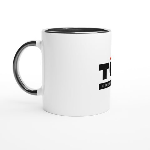 White Standard Ceramic Mug with Colour Inside - Tūn Brewing Company