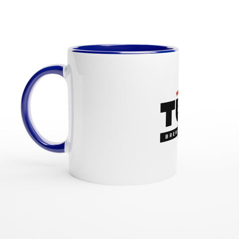White Standard Ceramic Mug with Colour Inside - Tūn Brewing Company
