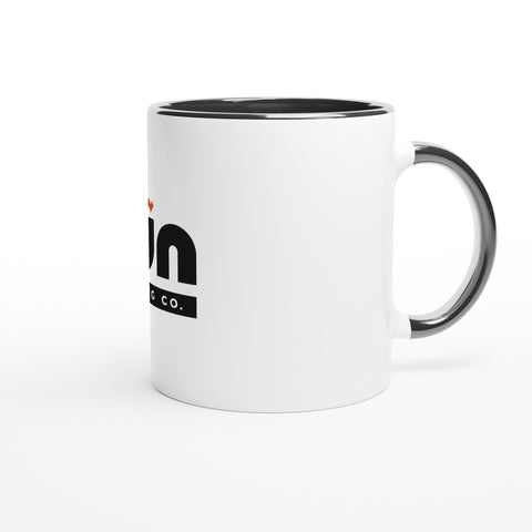 White Standard Ceramic Mug with Colour Inside - Tūn Brewing Company
