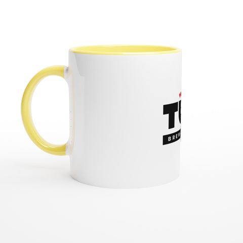 White Standard Ceramic Mug with Colour Inside - Tūn Brewing Company